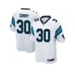Youth Nike Carolina Panthers #30 Stephen Curry White Stitched NFL Elite Jersey