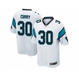 Youth Nike Carolina Panthers #30 Stephen Curry White Stitched NFL Jersey