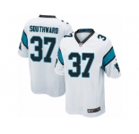 Youth Nike Carolina Panthers #37 Dezmen Southward Game White NFL Jersey