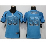 Youth Nike Carolina Panthers #59 Luke Kuechly Drift Fashion Blue Jerseys