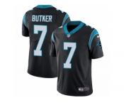 Youth Nike Carolina Panthers #7 Harrison Butker Vapor Untouchable Limited Black Team Color NFL Jersey