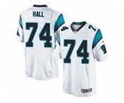 Youth Nike Carolina Panthers #74 Daeshon Hall Limited White NFL Jersey