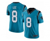 Youth Nike Carolina Panthers #8 Andy Lee Limited Blue Rush NFL Jersey