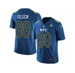 Youth Nike Carolina Panthers #88 Greg Olsen Limited Blue 2017 Pro Bowl NFL Jersey