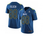 Youth Nike Carolina Panthers #88 Greg Olsen Limited Blue 2017 Pro Bowl NFL Jersey