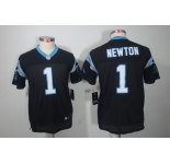 nike youth nfl jerseys carolina panthers #1 newton black[nike limited]