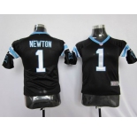nike youth nfl jerseys carolina panthers #1 newton black[nike]