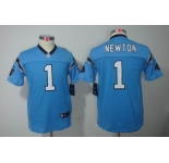 nike youth nfl jerseys carolina panthers #1 newton blue[nike limited]