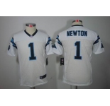nike youth nfl jerseys carolina panthers #1 newton white[nike limited]