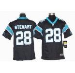 nike youth nfl jerseys carolina panthers #28 stewart black[nike]
