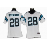 nike youth nfl jerseys carolina panthers #28 stewart white[nike]