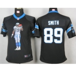 nike youth nfl jerseys carolina panthers #89 steve smith black[portrait fashion]