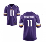 Men's Nike Minnesota Vikings #11 Laquon Treadwell Game Purple Team Color NFL Jersey