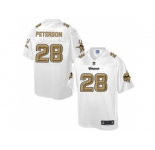 Nike Minnesota Vikings #28 Adrian Peterson White Men's NFL Pro Line Fashion Game Jersey