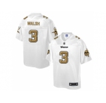 Nike Minnesota Vikings #3 Blair Walsh White Men's NFL Pro Line Fashion Game Jersey