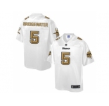 Nike Minnesota Vikings #5 Teddy Bridgewater White Men's NFL Pro Line Fashion Game Jersey