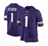 nike nfl jerseys minnesota vikings #1 floyd purple[game]