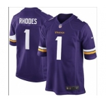 nike nfl jerseys minnesota vikings #1 rhodes purple[game][rhodes]