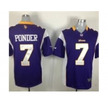nike nfl jerseys minnesota vikings #7 christian ponder purple[game]