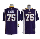 nike nfl jerseys minnesota vikings #75 kalil purple[game]