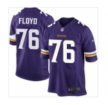 nike nfl jerseys minnesota vikings #76 floyd purple[game]