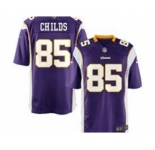 nike nfl jerseys minnesota vikings #85 childs purple[game]