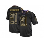 Men's Nike Minnesota Vikings #21 Josh Robinson Elite Lights Out Black Jersey