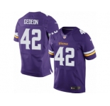 Men's Nike Minnesota Vikings #42 Ben Gedeon Elite Purple Team Color NFL Jersey
