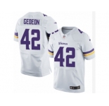 Men's Nike Minnesota Vikings #42 Ben Gedeon Elite White NFL Jersey