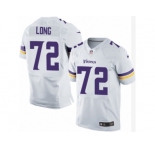 Men's Nike Minnesota Vikings #72 Jake Long Elite White NFL Jersey