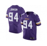 Men's Nike Minnesota Vikings #94 Jaleel Johnson Elite Purple Team Color NFL Jersey