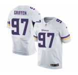 Men's Nike Minnesota Vikings #97 Everson Griffen Elite White NFL Jersey