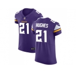 Nike Minnesota Vikings #21 Mike Hughes Purple Team Color Men Stitched NFL Vapor Untouchable Elite Jersey