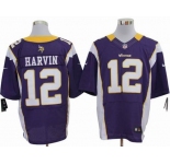 nike nfl jerseys minnesota vikings #12 harvin purple [elite]