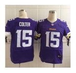 nike nfl jerseys minnesota vikings #15 colter purple[Elite][colter]
