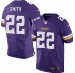 nike nfl jerseys minnesota vikings #22 smith purple[new Elite]