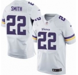 nike nfl jerseys minnesota vikings #22 smith white[new Elite]