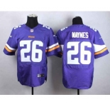 nike nfl jerseys minnesota vikings #26 waynes purple[Elite][waynes]