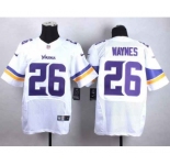 nike nfl jerseys minnesota vikings #26 waynes white[Elite][waynes]