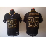 nike nfl jerseys minnesota vikings #28 peterson black[Elite lights out]