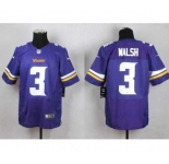 nike nfl jerseys minnesota vikings #3 walsh purple[Elite]