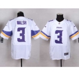nike nfl jerseys minnesota vikings #3 walsh white[Elite]