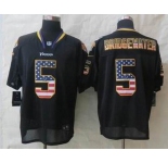 nike nfl jerseys minnesota vikings #5 bridgewater black[Elite USA flag fashion][bridgewater]