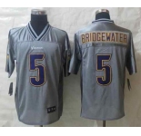 nike nfl jerseys minnesota vikings #5 bridgewater grey[Elite vapor][bridgewater]