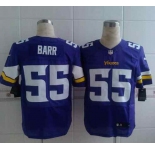 nike nfl jerseys minnesota vikings #55 barr purple[Elite]