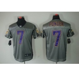 nike nfl jerseys minnesota vikings #7 christian ponder grey[Elite shadow]
