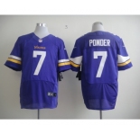 nike nfl jerseys minnesota vikings #7 christian ponder purple[new Elite]