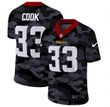 Men NEW Nike Minnesota Vikings #33 Cook 2020 Nike 2ndCamo Salute to Service Limited