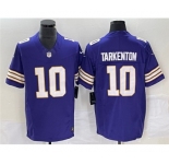 Men's Minnesota Vikings #10 Fran Tarkenton Purple 2023 F.U.S.E. Vapor Untouchable Limited Stitched Jersey