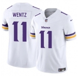 Men's Minnesota Vikings #11 Carson Wentz White 2025 F.U.S.E. Vapor Untouchable Limited Football Stitched Jersey